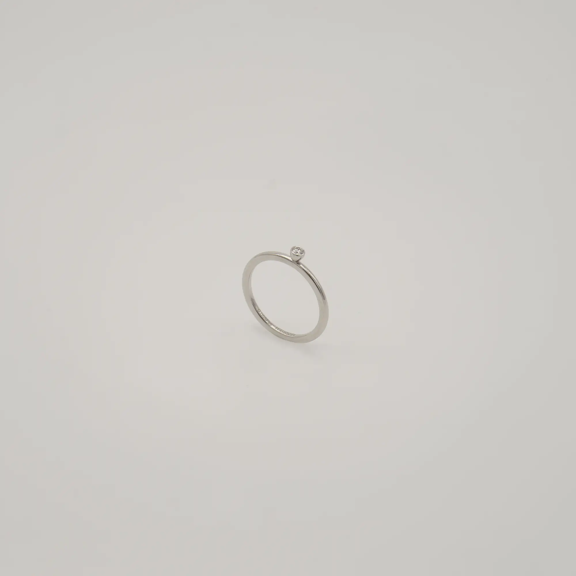 Ring Solitaire - Henrich & Denzel - Platinweiß - gebraucht kaufen