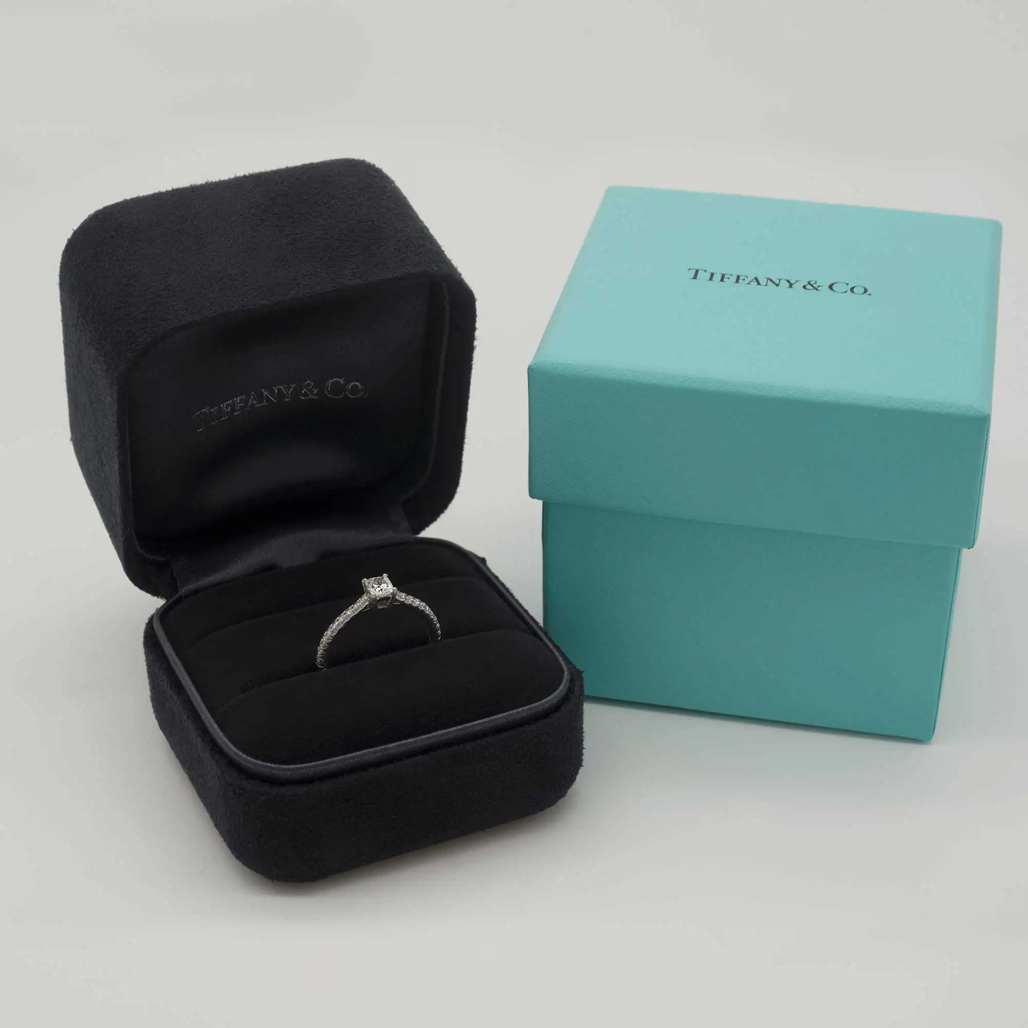 Solitäre Ring Tiffany Novo®  - Tiffany & Co. - Platinweiß - gebraucht kaufen