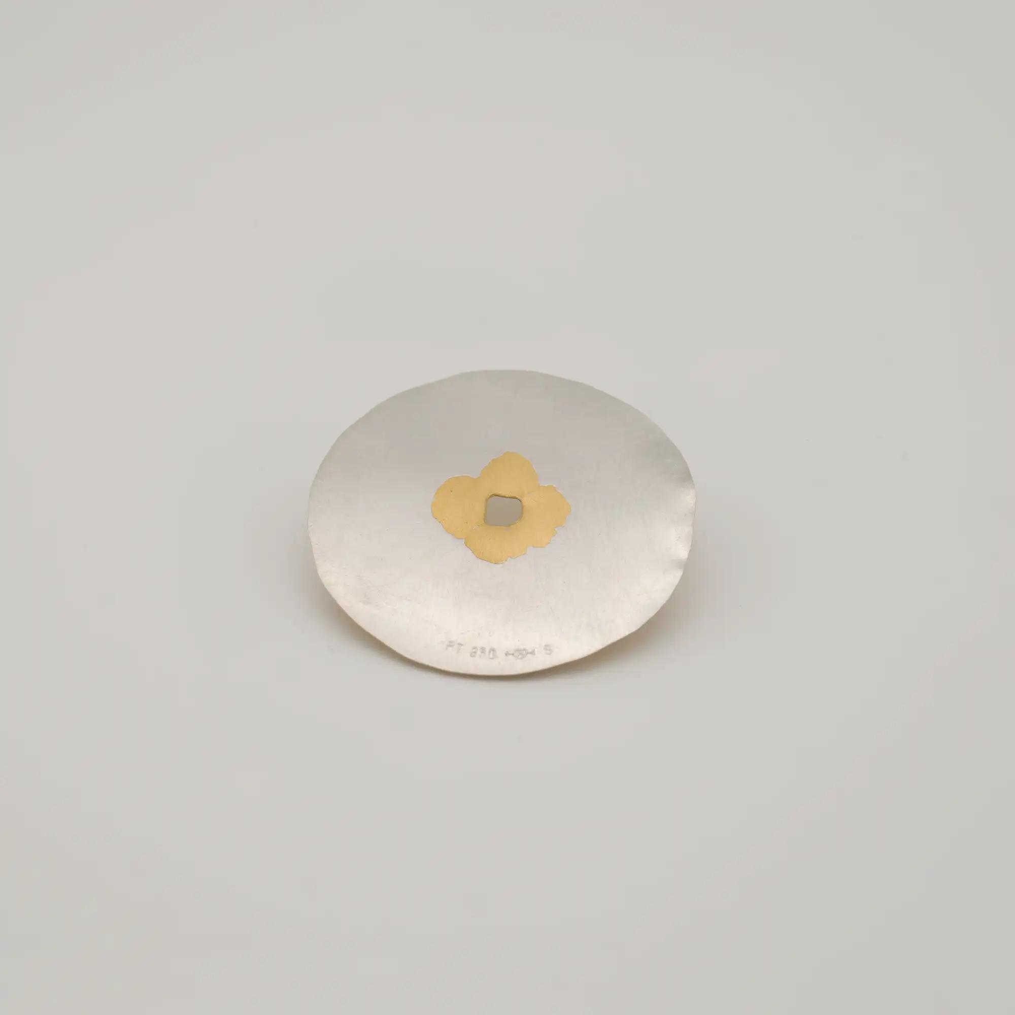 Anhänger Niessing S Scheibe Beschichtet - Niessing - Platinweiß |Warm Yellow - gebraucht kaufen