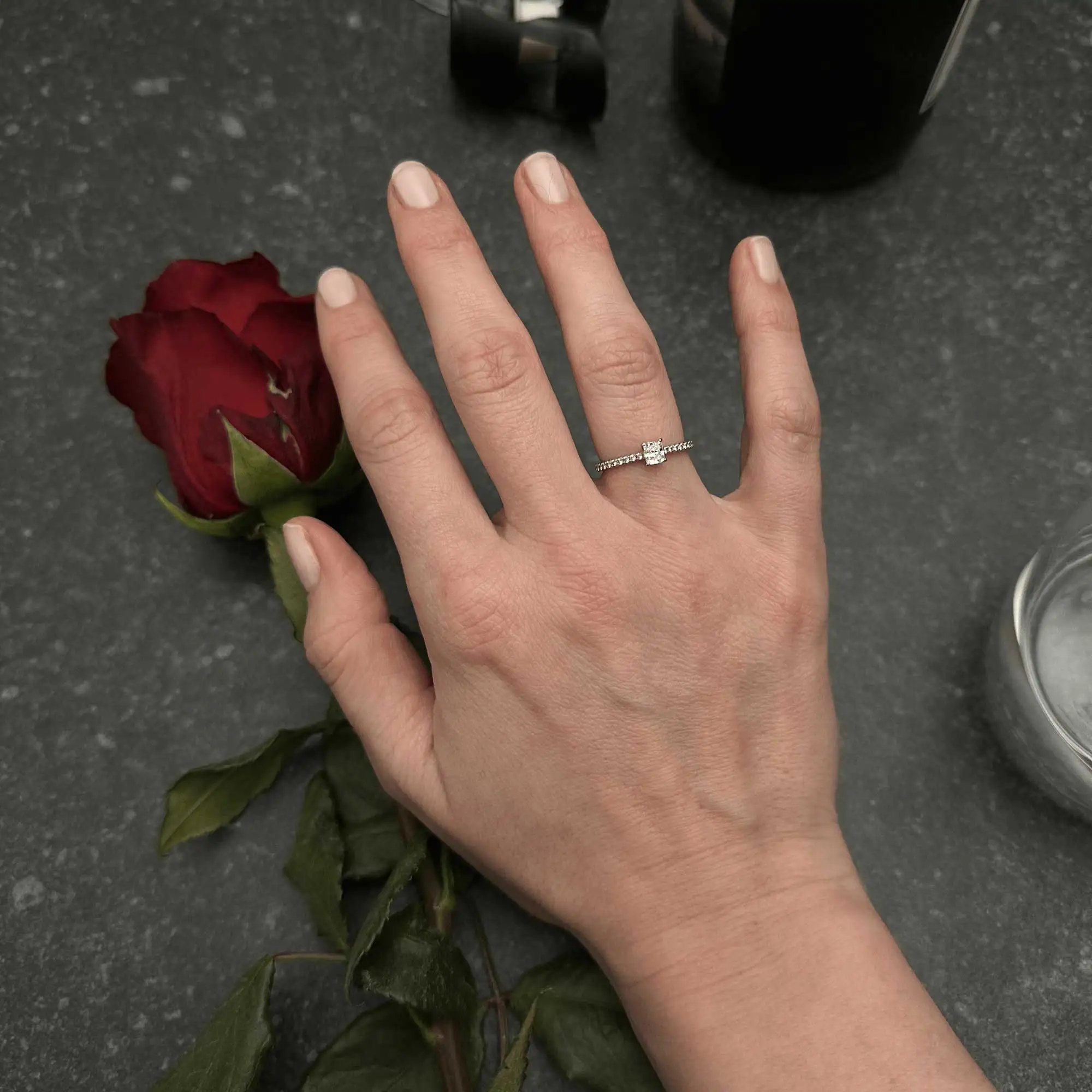 Solitäre Ring Tiffany Novo®  - Tiffany & Co. - Platinweiß - gebraucht kaufen